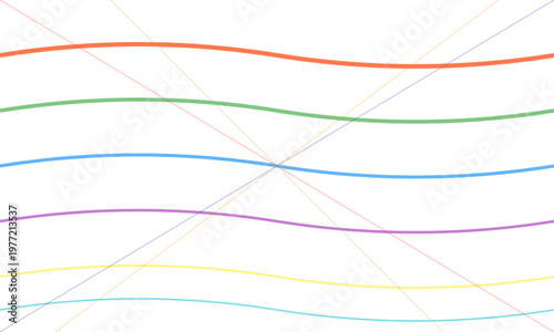 Abstract colorful wavy line graphic design