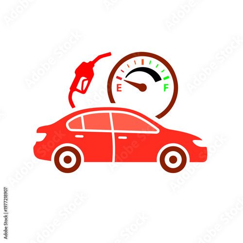 Empty Fuel Tank—Fuel Crisis Symbolic Illustration