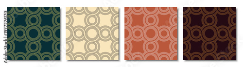 Geometric Luxe Seamless Pattern Set - 4 Premium Colorways	
