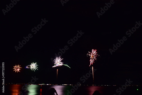 水郷祭　花火大会　打ち上げ花火　打上花火　島根　中国地方