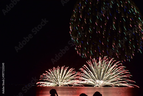 水郷祭　花火大会　打ち上げ花火　打上花火　島根　中国地方