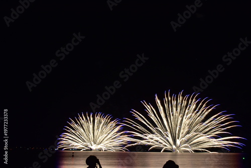 水郷祭　花火大会　打ち上げ花火　打上花火　島根　中国地方