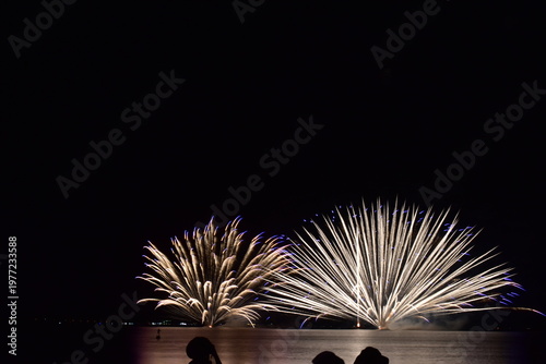 水郷祭　花火大会　打ち上げ花火　打上花火　島根　中国地方