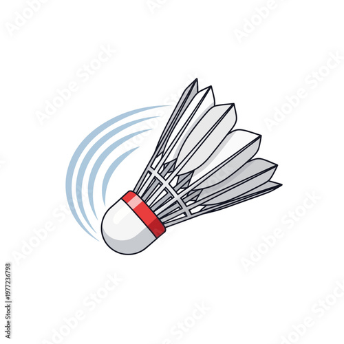 Badminton Shuttlecock in Motion