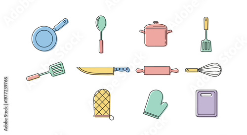 Kitchen Utensils and Cooking Tools.