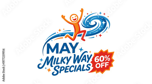 May Milky Way Specials Sale Promo with Cheerful Character