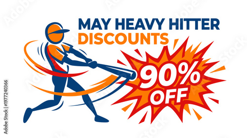 May Heavy Hitter Discounts Baseball Promotion