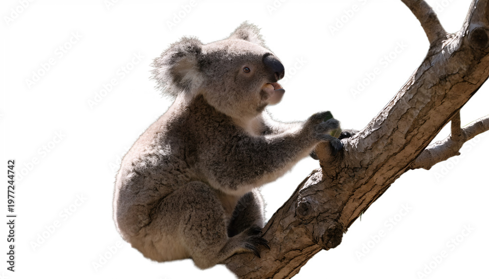 Naklejka premium squirrel on tree