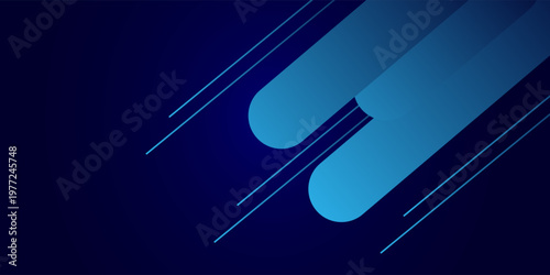 Creative navy blue backdrop featuring smooth rounded forms and subtle diagonal streaks, clean and contemporary style ideal for presentations and web design.