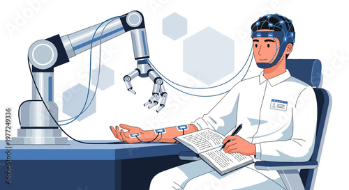 Advanced robotic limb control through neural interface: Monitoring brain waves for precise movement