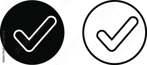 check mark icon, checkmark, verified symbol Vector