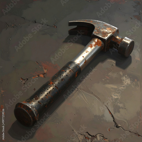 A rusty hammer