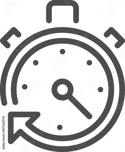 Stopwatch icon representing time refresh and history