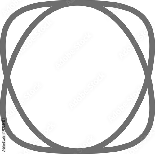 Abstract connected lines forming an elegant spherical shape