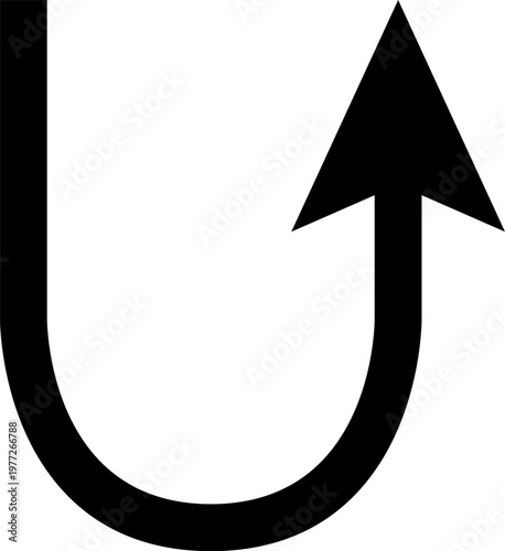 U shaped arrow indicating return, undo, or turnaround