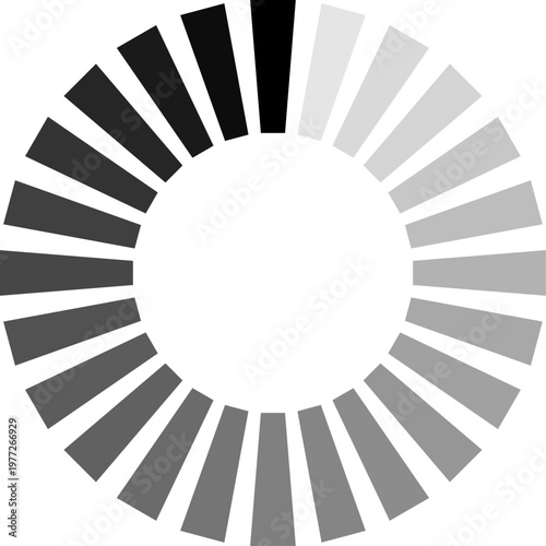 Circular loading spinner icon indicating system progress