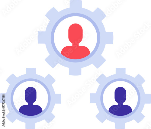 Identifying a key person in a team mechanism