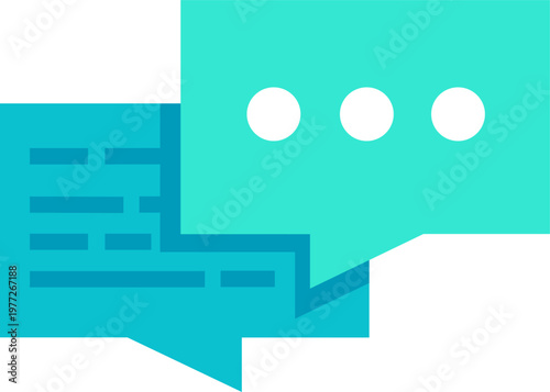Online chat messaging displaying text and typing in progress