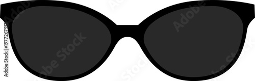 Black sunglasses protecting eyes from sun rays