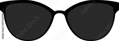Stylish black sunglasses protecting eyes from sun