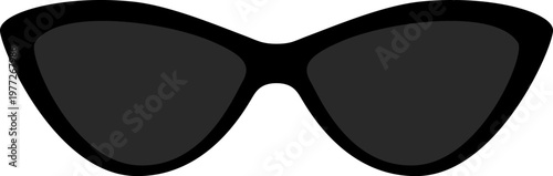 Black cat eye sunglasses preventing sunlight