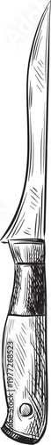 Hand drawn illustration depicting a sharp utility knife