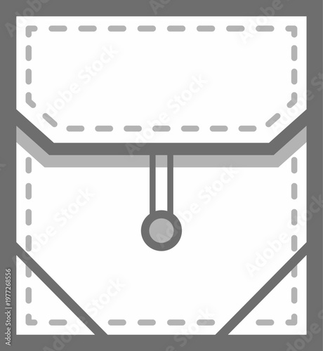 Mail envelope white paper with closed flap icon
