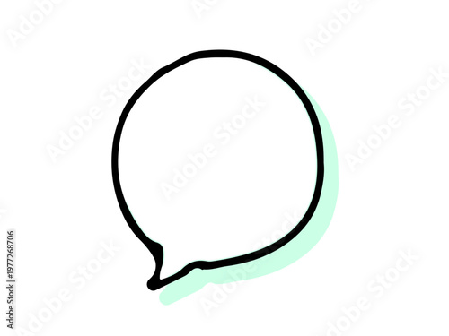 シンプルな手書きの吹き出し