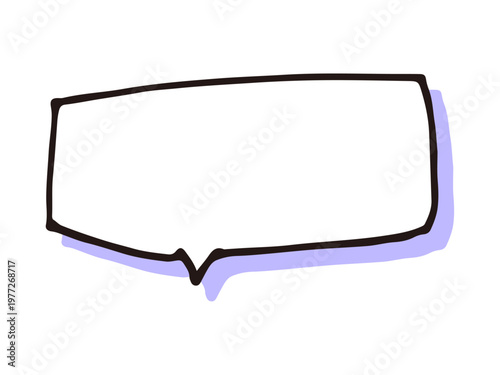 シンプルな手書きの吹き出し