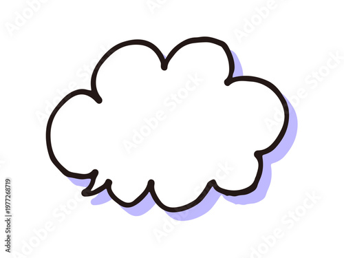 シンプルな手書きの吹き出し