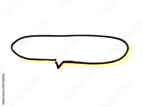 シンプルな手書きの吹き出し