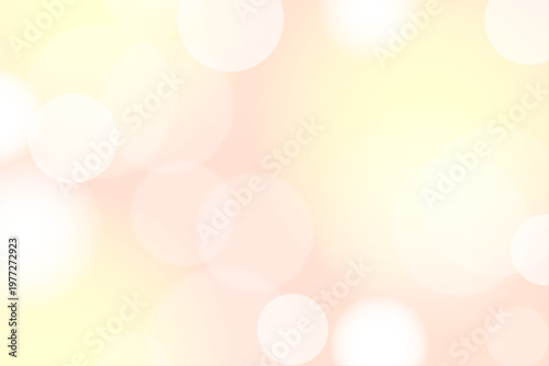 キラキラ 黄色 オレンジ パステル 丸ボケ 円形 光 抽象 背景 素材