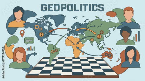 Geopolitics: Global relations, strategy, trade, and economic connections