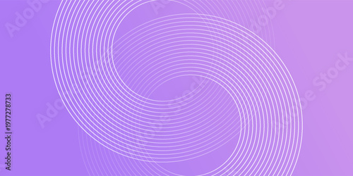 Abstract circle lines on pink and purple background. Geometric stripe line art design for poster, brochure, cover, website, header, web banner, presentation.