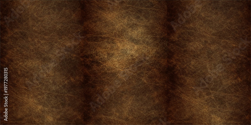 Old dark brown leather and fur texture with a grunge vintage pattern on a rough aged surface