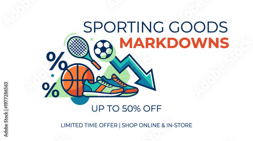 Sporting Goods Markdown Sale Advertisement