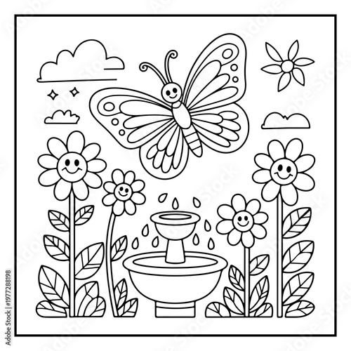 Cozy Routine Coloring Page for Kids