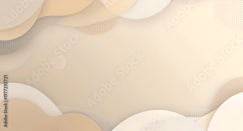 Soft Golden Cream Waves With Subtle Glitter Accents Gentle Elegant Abstract Background