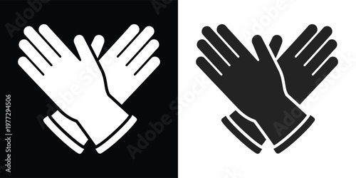 Contrasting hands a study in black and white symmetry