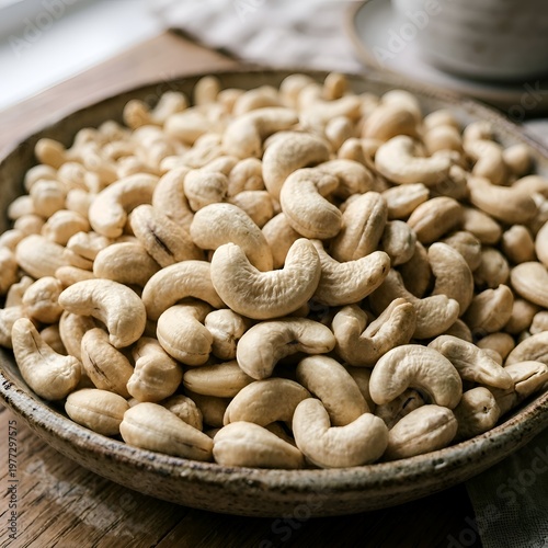 cashew nuts in a bowl