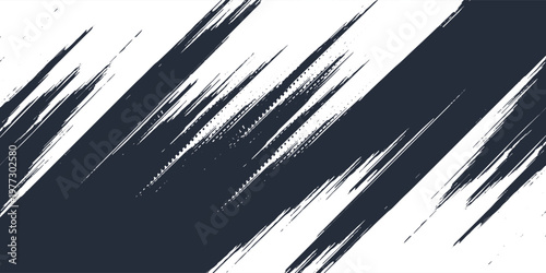 Abstract Grunge Brush Stroke Background, Dark Grey and White Minimalist Modern Texture