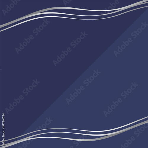 高級感のあるラインの背景　ネイビーブルー＆シルバー
