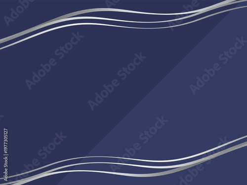 高級感のあるラインの背景　ネイビーブルー＆シルバー