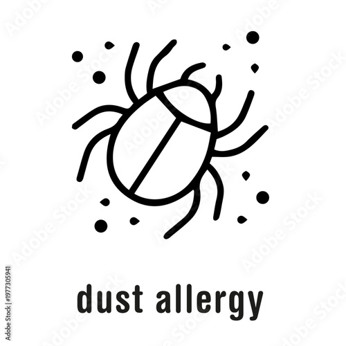 House Dust Mite and Allergen Icon