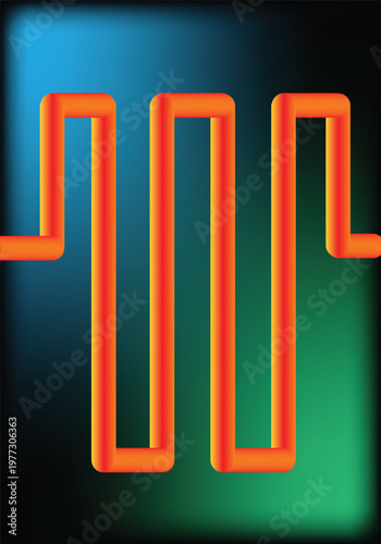 Electric circuit symbol, electronic component, wiring diagram element