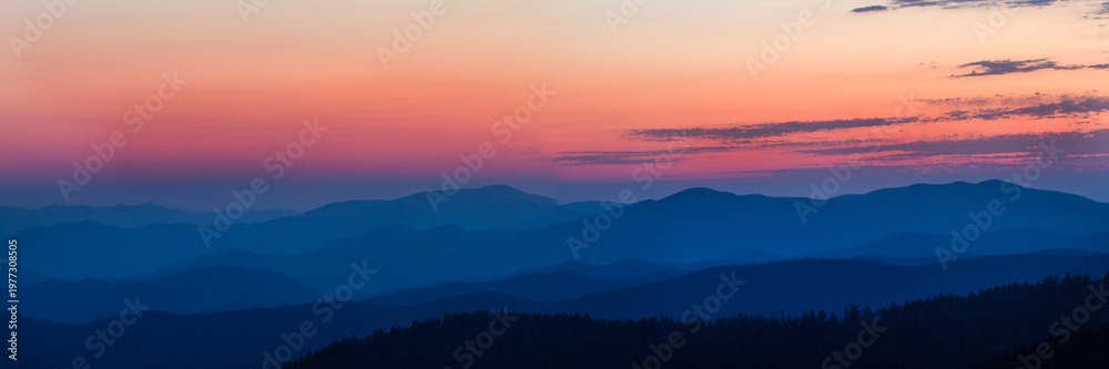 Obraz premium 66745-046.05 Sunset at Clingmans Dome Great Smoky Mountains NP, TN