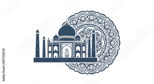 Taj Mahal Monument Architecture Landmark India.