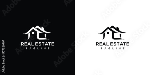 Minimalist House Logo for Real Estate Business