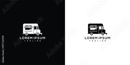 Food Truck Logo with "Lorem Ipsum" Text