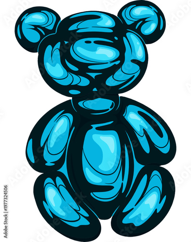 Balloon Bear Illustration